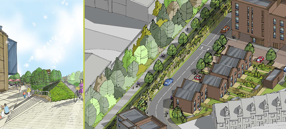 Sketches and images for planning applications, press releases and public consultations